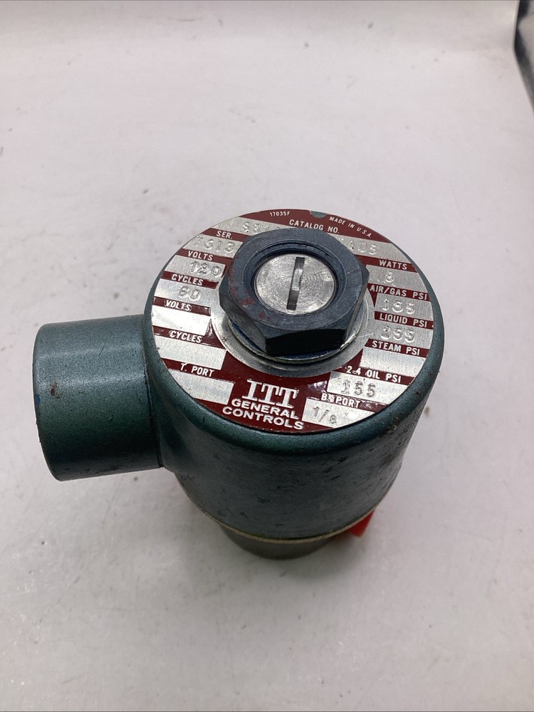 ITT General Controls S311AM02N2AD5 Series 7613A Solenoid Valve Used