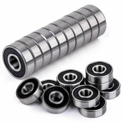 10Pack 608-2RS Ball Bearing Two Rubber Sealed Chrome Skateboard 8x22x7