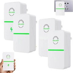 4Pcs Electricity Saving Box Plug-In Power Box Save Outlet for Household/Offices
