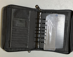 Franklin Covey Planner Binder Zippered 7 Ring Black 8 x 10.5 Organizer Business