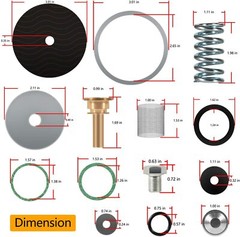 Complete Repair Kit for Zurn Wilkins 1″ Model RK1-600XL Pressure Reducing Valve