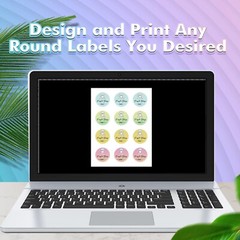 Lot 60-480 Koala Holographic Round Label 2″ Vinyl Sticker Paper for Inkjet Laser