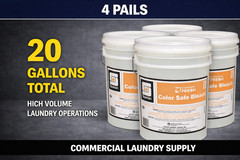 Spartan Color Safe Bleach 5 Gal 4 Pack Oxygen Laundry Commercial Bulk 700505