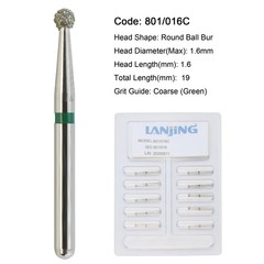 Dental Burs Pear Diamond Bur Egg Football FG Round End Taper Surgical Barrel 330
