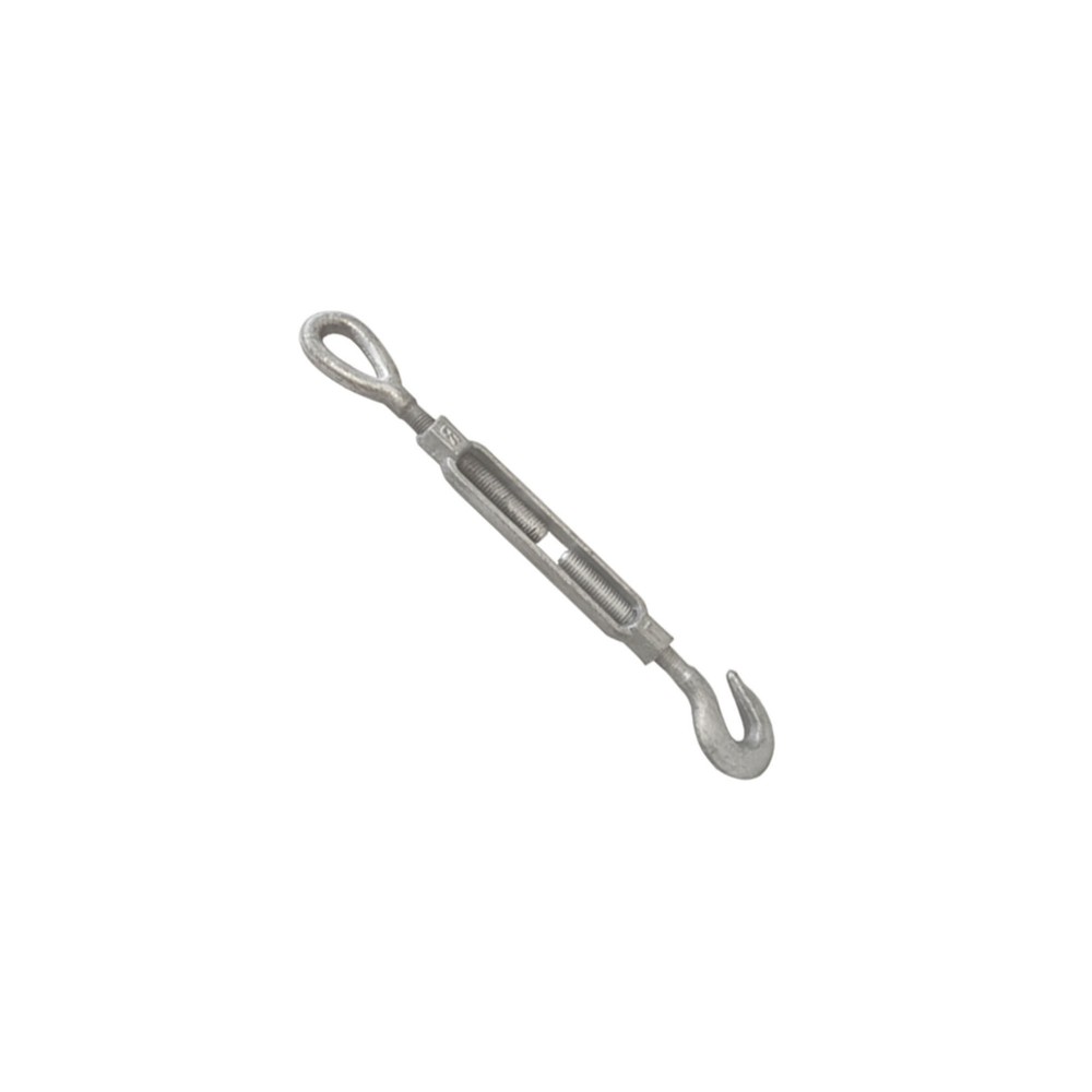 3/4 Inch x 6 Inch HOOK EYE Turnbuckle Galvanized Drop Forged Steel Marine Boat