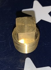 Merit 3/8” Male NPT Brass Pipe Plug 3/8 MNPT