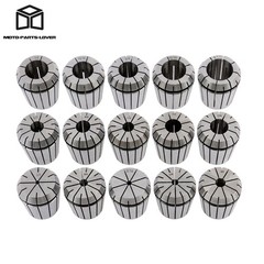 15Pc For Milling Machine Lathe 1/8-1 Inch Set R8 Shank Chuck Tools ER40 Collet