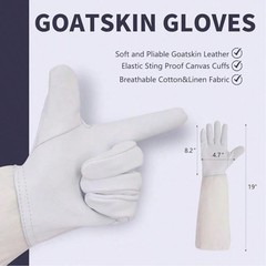 Premium Beekeeping Suit Breathable Full Body Protective Gear Durable XL White