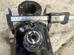 (QTY 1) Hydraulic Cylinder Welded 4″ OD x 21.5″ Retracted x 1.72/1.5 Pins
