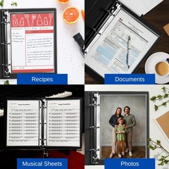 50 Sheet Protectors 8.5 x 11 for 3 Ring Binder, Heavy Duty Clear Page Protect…