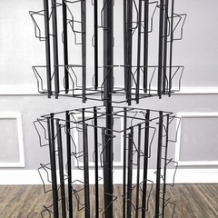 64 Adjustable Pockets Display Rack 5×7 7×5 up to 11″W X 8″T Cards 1.2″ D Pockets