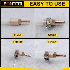 2 Pack Hose Barb Fittings Reducer, 5/8″ to 3/4″ Brass Hose Barb Reducer