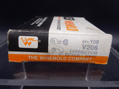 Wiremold 206 Connection Cover Buff 0.75 in, Box of 100