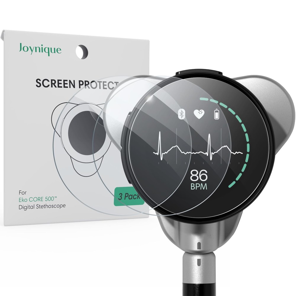 3-Pack Screen Protector for EKO CORE 500 Digital Stethoscope, HD Clear Anti-G…