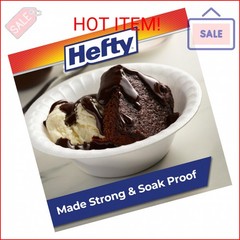 Hefty Everyday Soak-Proof Foam Bowls, 12 Ounce, 50 Count
