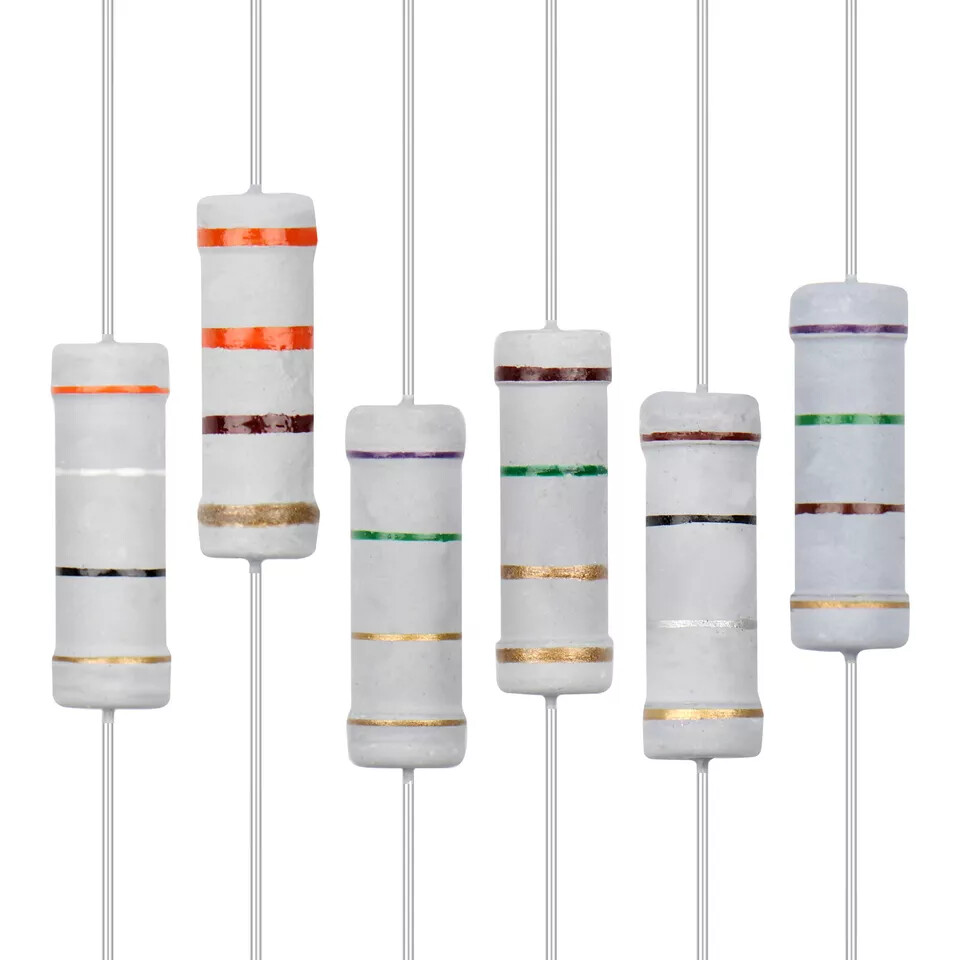 2 ea 5 Watt Carbon Film Resistors 0.1 to 820k Ohms 5% PICK VALUE – FREE SHIPPING