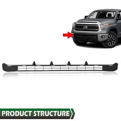 Bumper Grille Toyota Tundra Lower 2014-2016 Textured Black Plastic 531120C020