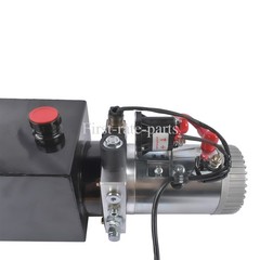 6 Quart Hydraulic Power Unit Dump Trailer Pump SAE # 6 Port 3200 PSI Max 12V DC