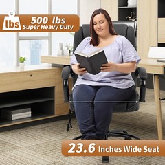 Big and Tall Office Chair High Weight Capacity Office Chair w/ 500lb Wide Seat