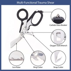 Trauma Shears with Holster – Foldable EMS Trauma Shears for EMTs, Nurses