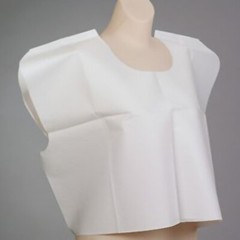 Exam Cape 21 X 30 Adult Unisex Tissue/Poly/Tissue Patient Exam Cape White 100 Ct