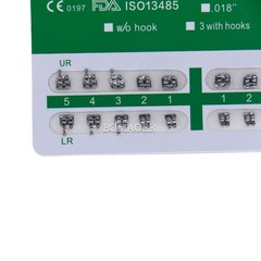 100 kits dental monoblock metal bracket bracket mini MBT 022 345 hooks 20pcs/kit
