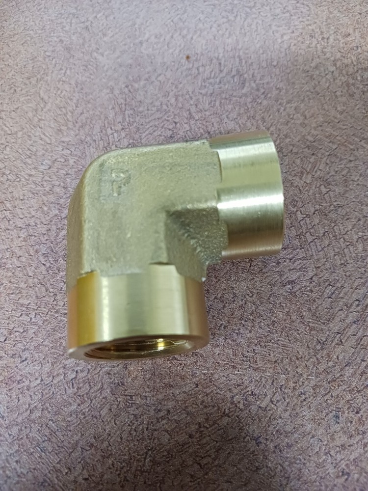 PARKER 1/2 DD-B 90 Elbow, Brass, 1/2 in, FNPT x 1/2 In FNPT
