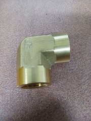 PARKER 1/2 DD-B 90 Elbow, Brass, 1/2 in, FNPT x 1/2 In FNPT
