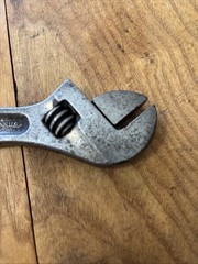 Vintage The Billings & Spencer 6” S Shaped Crescent Wrench USA Salesman Size