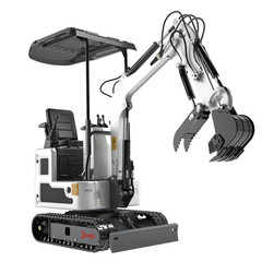Mini Excavator 1 Ton 13.5hp Mini Digger Crawler Track Gas EPA Engine USA Stock