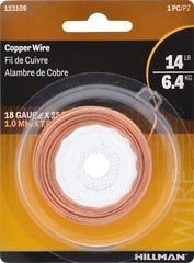 25′ 18 Gauge Bare Copper Wire