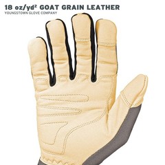Youngstown Glove Company Youngstown Glove Hybrid Plus Leather Palm Heavy Duty