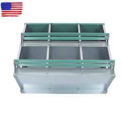 Chicken Nesting Boxes 6 Compartment Metal Poultry Nest Box Wall Mount For Hens
