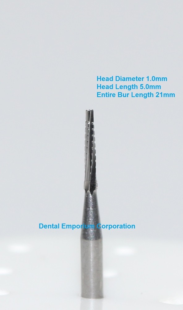 Dental Carbide Burs FG #700L Tapered Fissure Crosscut High Speed HP 10 per pack
