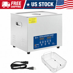 10L Ultrasonic Cleaner with Digital Timer & Heater, 40kHz Professional Ultrasoni