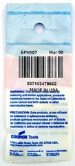 Weller EPH107 Discontinued Made in USA Version Soldering Iron Chisel Tip 0.04″
