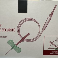50/Box, Safety Winged Butterfly with Luer Adapter, 21G X 3/4”.