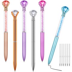 6 Diamond 1 Count (Pack of 12), Blue,Purple,Rose Gold,Rose Pink,Silver,White