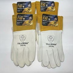 Lot Of (4) Tillman 24CXL Leather Premium TIG Welding Gloves XL Top Grain Kidskin
