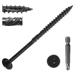 200Pcs Lag Screws #14 x 6 Inch Heavy Duty Structural Wood Screws Star Drive