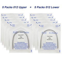 100Pcs Dental Orthodontic Arch Wire Stainless Steel NiTi Ovoid Natural 014 16X22