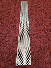 .060 Thick Perforated Steel 2″ Wide 18″ Long 1/8″ Hole