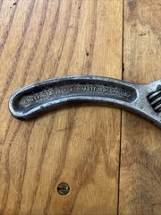 Vintage The Billings & Spencer 6” S Shaped Crescent Wrench USA Salesman Size