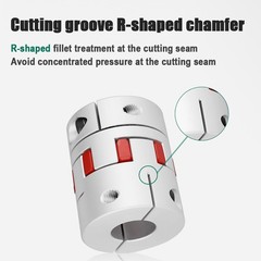 3mm 4mm 5mm 6mm 7mm 8mm CNC Flexible Plum Coupling Shaft Coupler Connect D14 L22