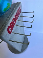 Croakies Rotating Vintage Hanging Store Display Happy Earth Head In Clouds World
