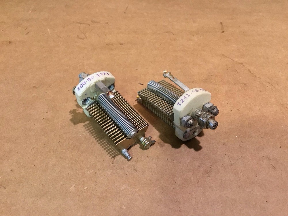 Pair ASP T241-48-002 Variable Air Capacitors RF Tuning