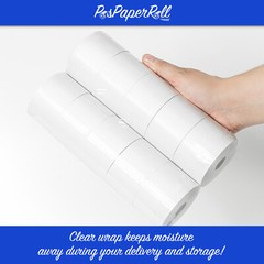 40 ROLLS SHARP ER A-320 330 440 460 470 44mm 1.75 CASH REGISTER TAPE PAPER ROLL