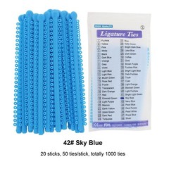 USA Orthodontic Elastics Ligature Ties Rubber Bands for Braces Color Black Grey