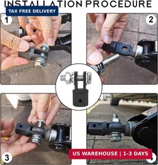 Scissor Jack Adapter, Scissor Jack Drill Adapter for 1/2″ Drive Impact Wrench or