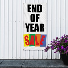 Vertical Vinyl Banner Multiple Sizes End of Year Deal Business Business Outdoor